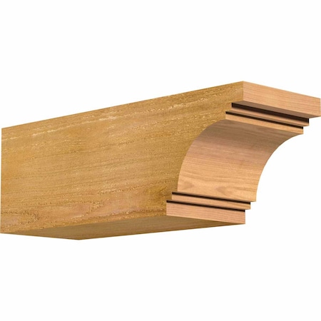 Ekena Millwork Pescadero Rough Sawn Rafter Tail, Western Red Cedar, 6"W x 6"H x 18"L RFT06X06X18PEC00RWR